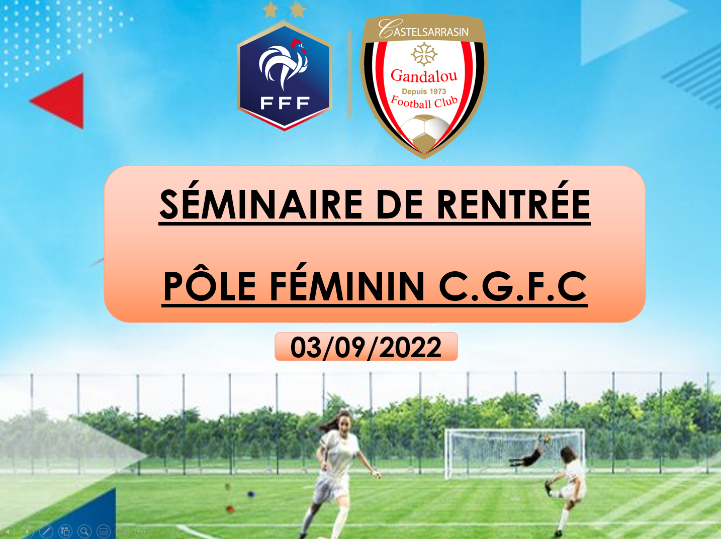 Lire la suite à propos de l’article Séminaire de rentrée au Pôle Féminin du CGFC